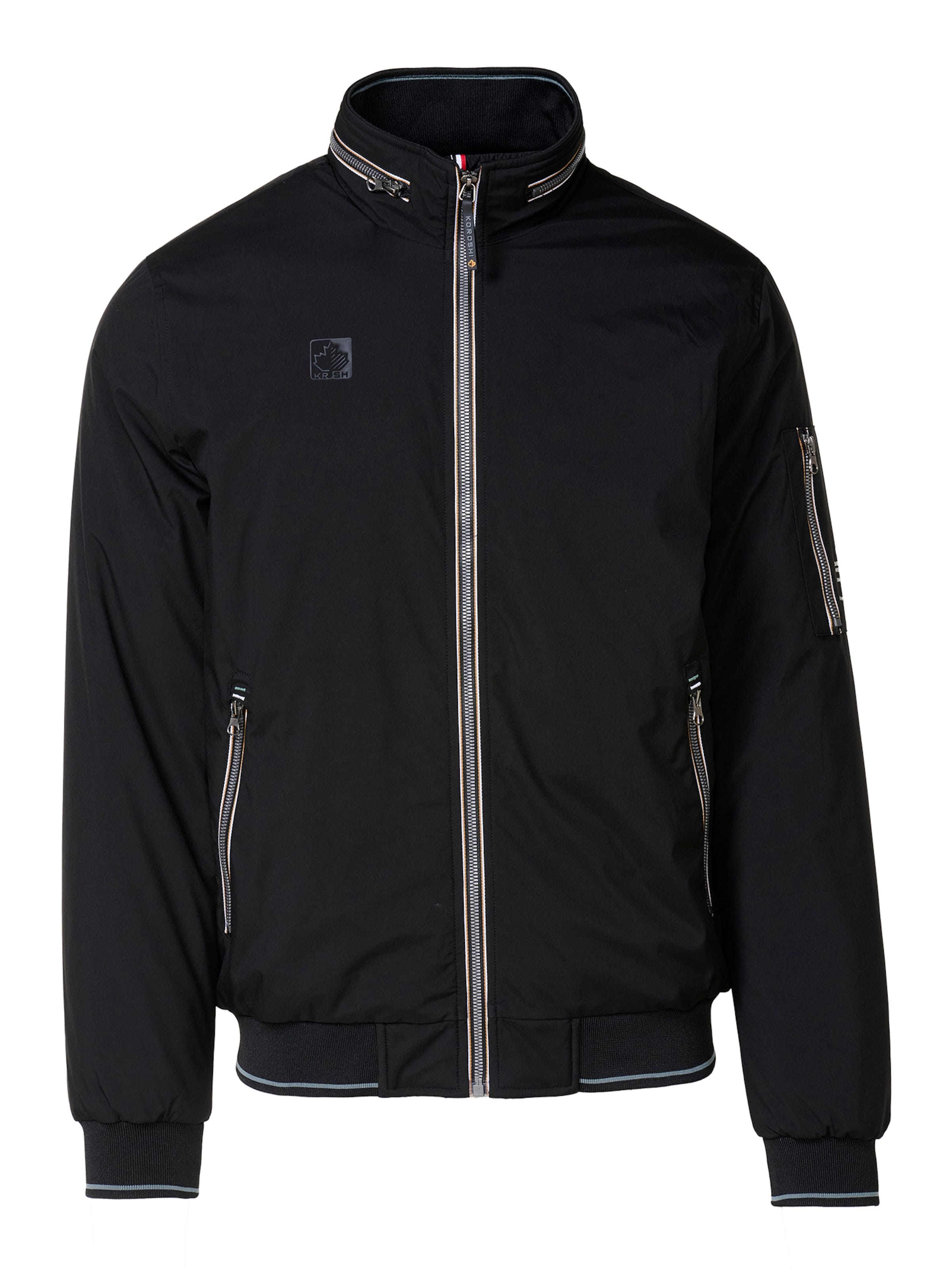 KOROSHIPrijelazna jakna - crna boja: prednji dio
