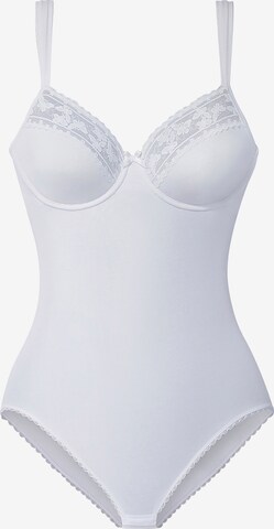 NUANCE Shaping Bodysuit in White: front