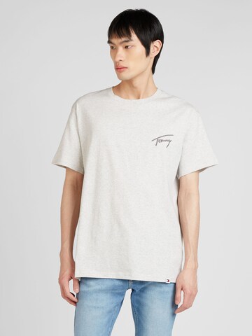 T-Shirt Tommy Jeans en gris : devant