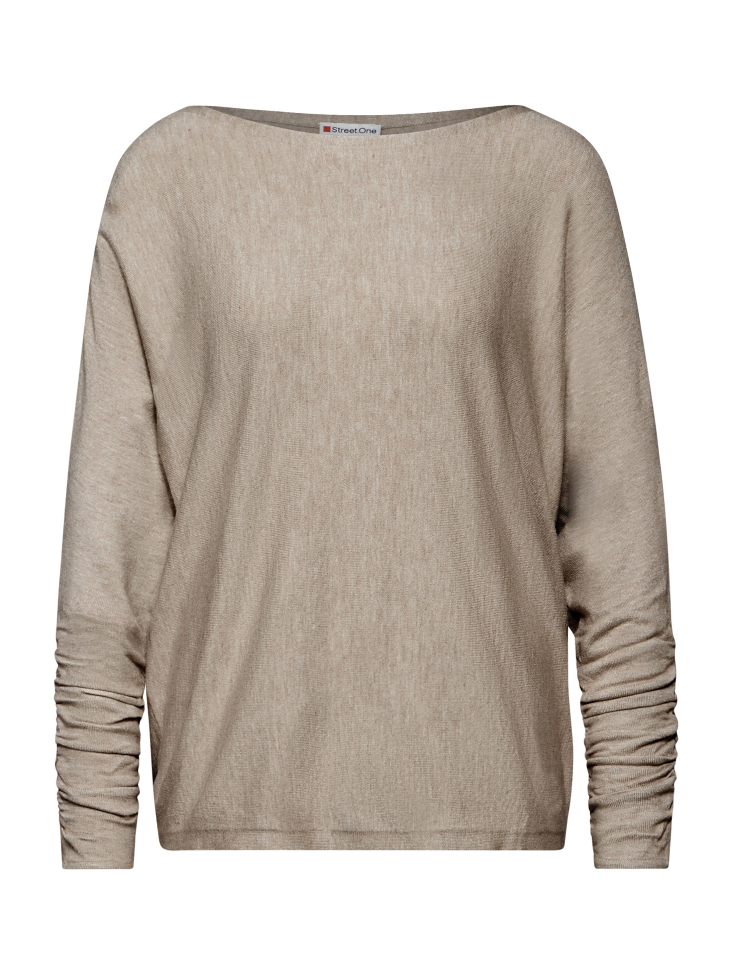 STREET ONE Sweater 'Dolman' in Beige: front