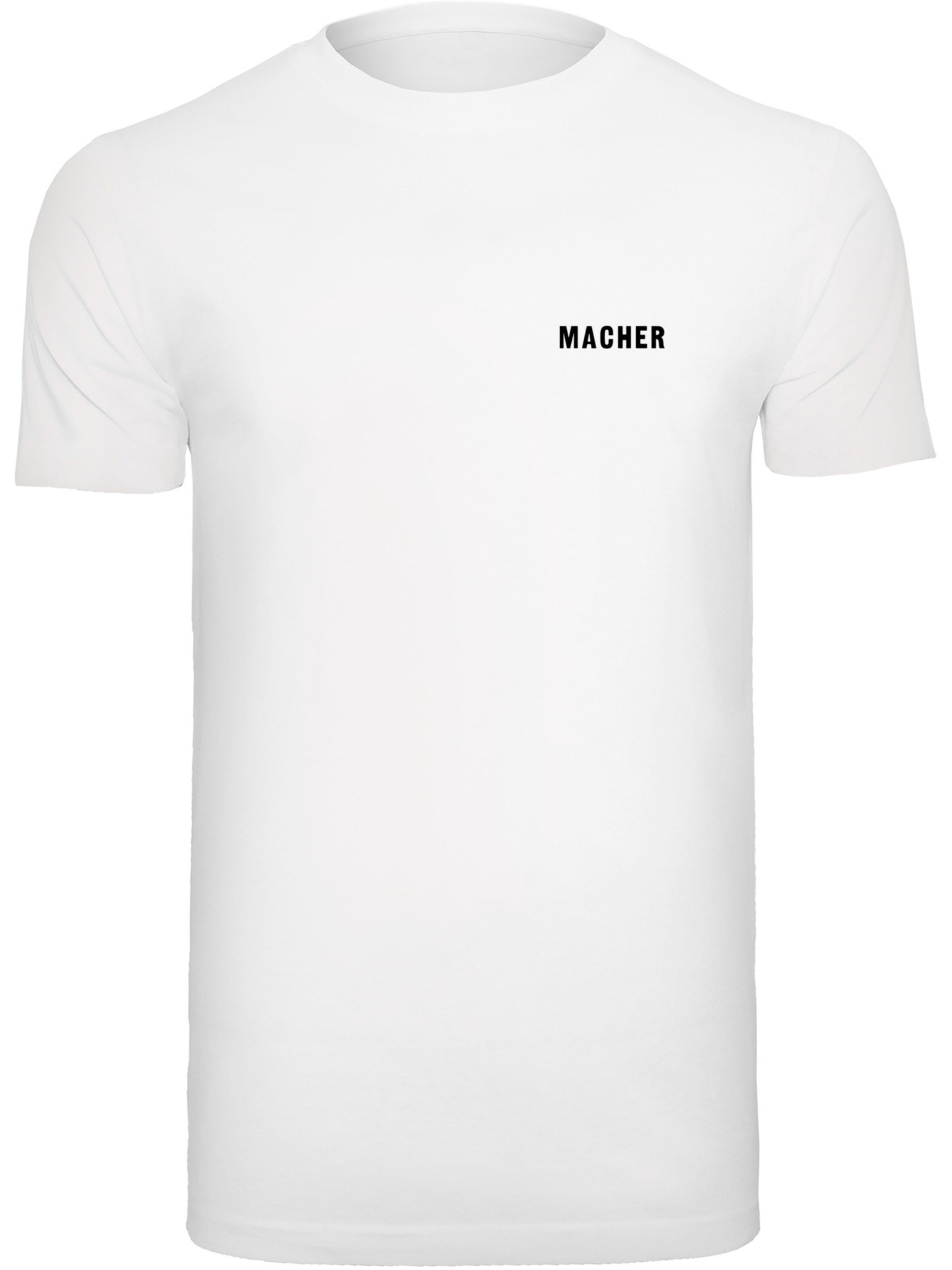 F4NT4STIC T-Shirt 'Macher' en noir / blanc, Vue avec produit