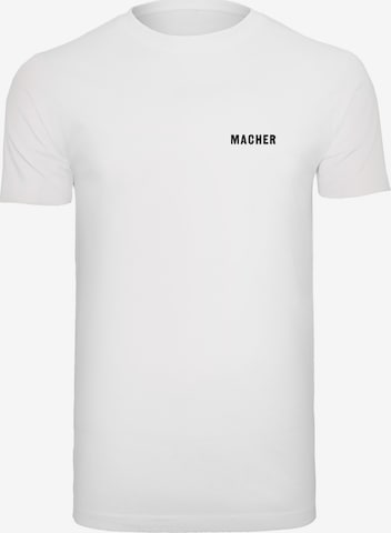 T-Shirt 'Macher' F4NT4STIC en blanc : devant