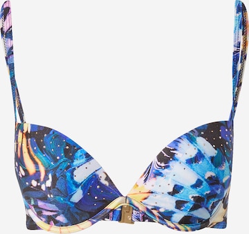 River Island Koszulkowy Góra bikini w kolorze fioletowy: przód