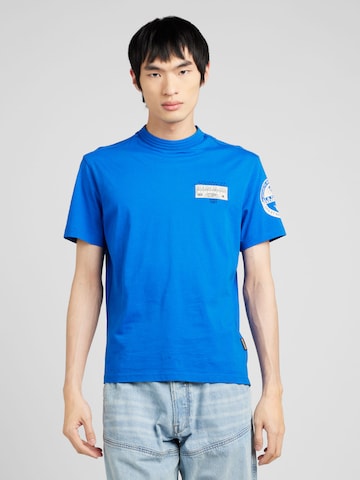T-Shirt 'S-AMUN' NAPAPIJRI en bleu : devant