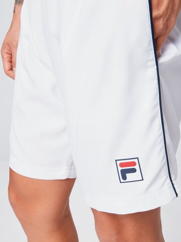 FILA Regularen Športne hlače 'Leon' | bela barva