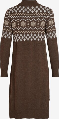 VILA Knitted dress 'Ril' in Brown