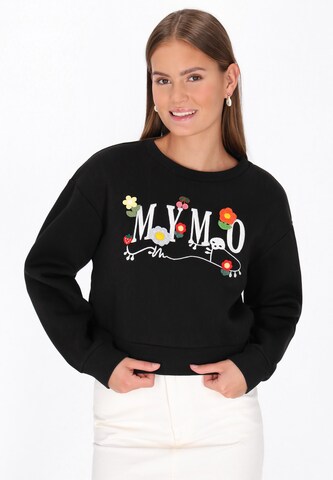 Sweat-shirt MYMO en noir : devant