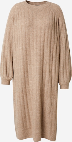 PIECES Curve Kootud kleit 'PCMAGGY', värv beež: eest vaates