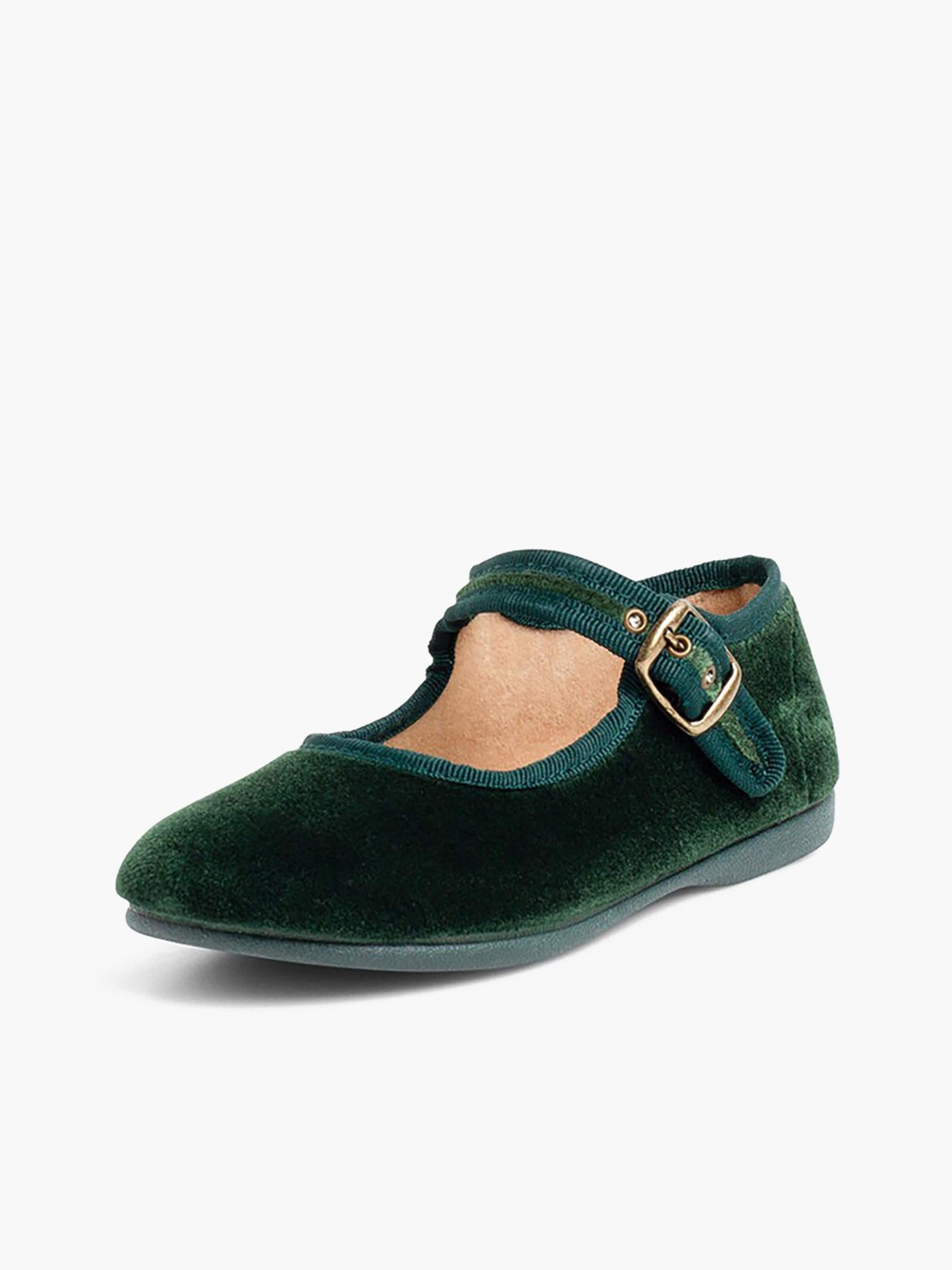 Scarpa bassa di Pisamonas in verde: frontale