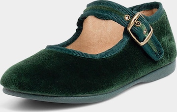 Scarpa bassa di Pisamonas in verde: frontale