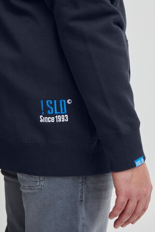 !Solid Zip-Up Hoodie in Blue