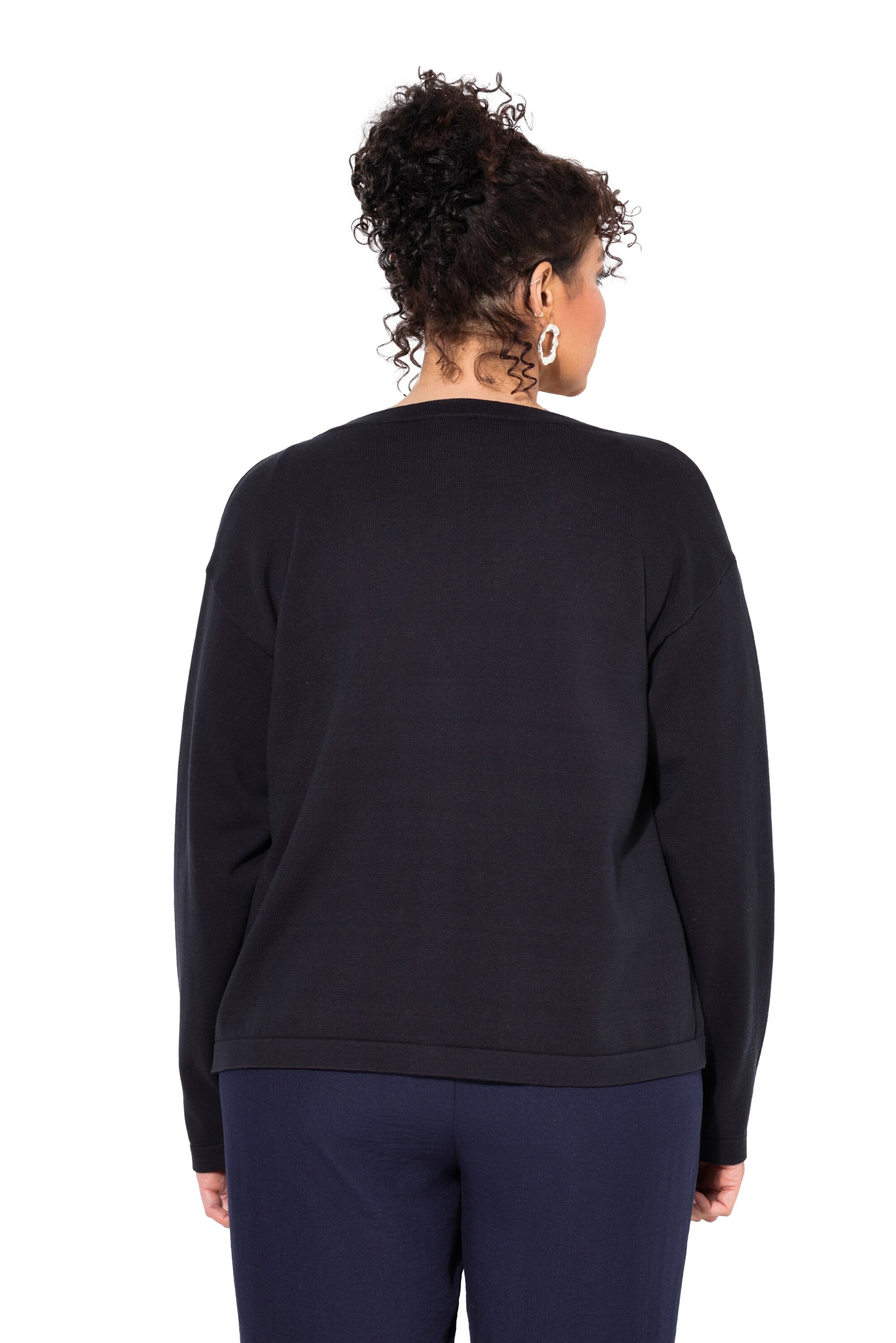 Ulla Popken Strickjacke in Blau