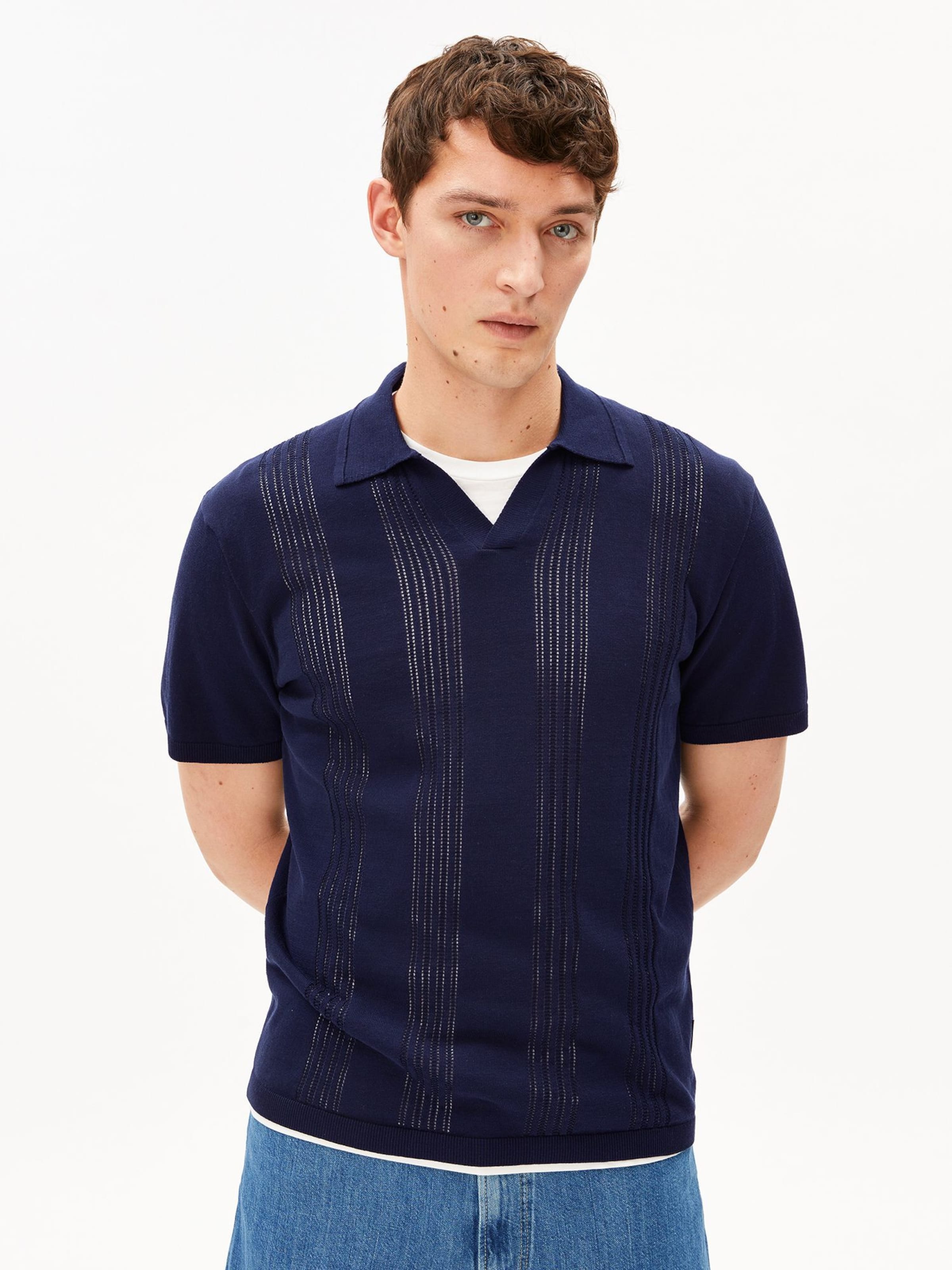 ARMEDANGELS Trui in Blauw: voorkant