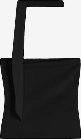 Bershka Top - Čierna: predná strana