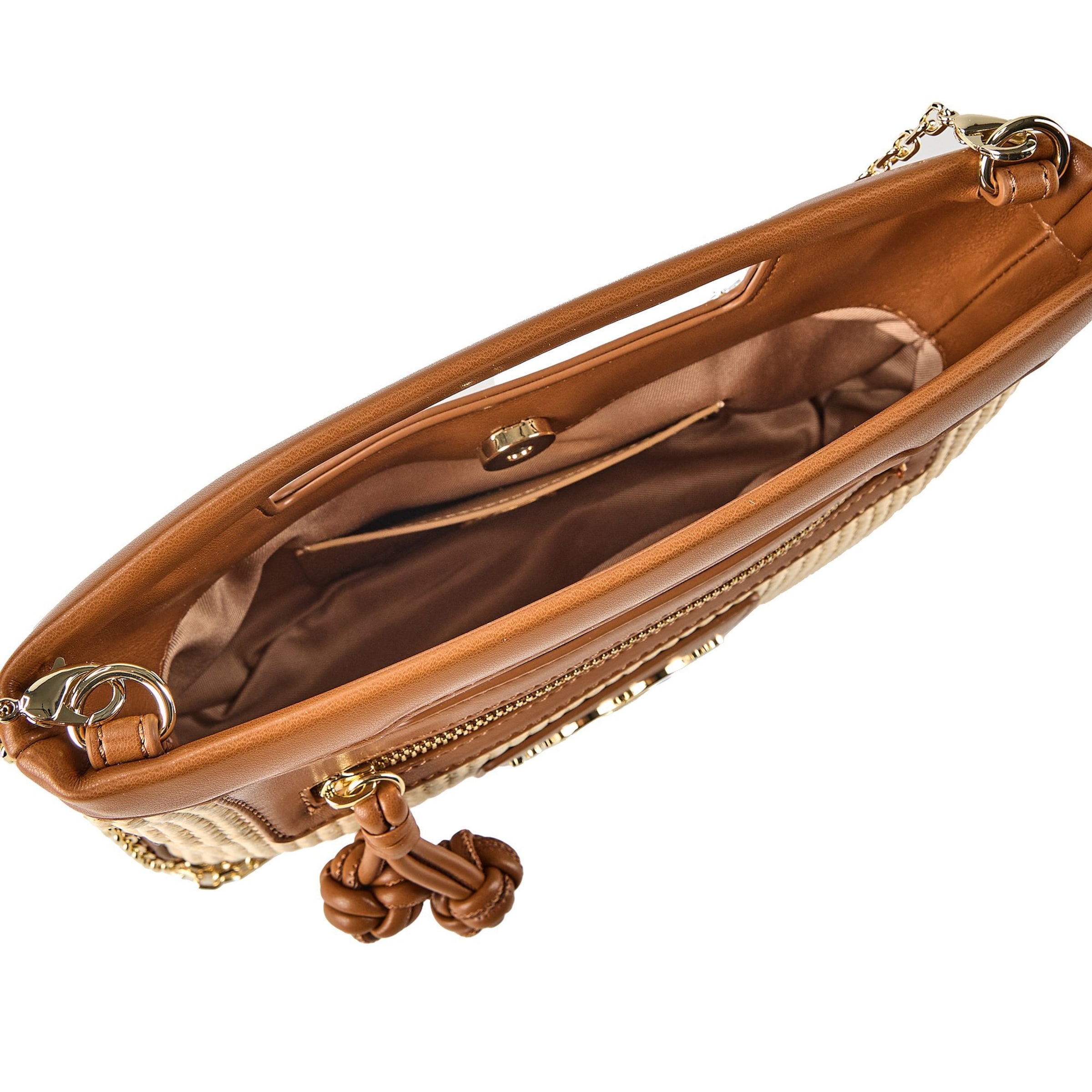 Borsa a mano 'Straw Chic' di Love Moschino in marrone