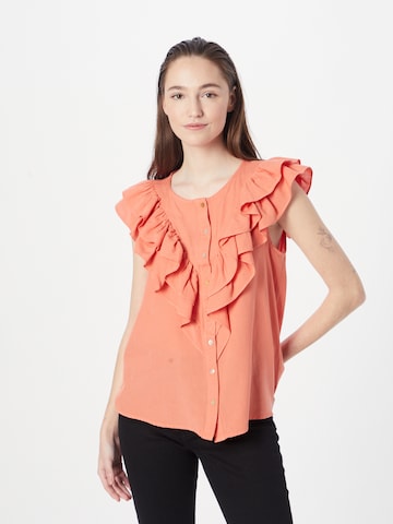 LA STRADA UNICA Blouse 'RENZO' in Roze: voorkant