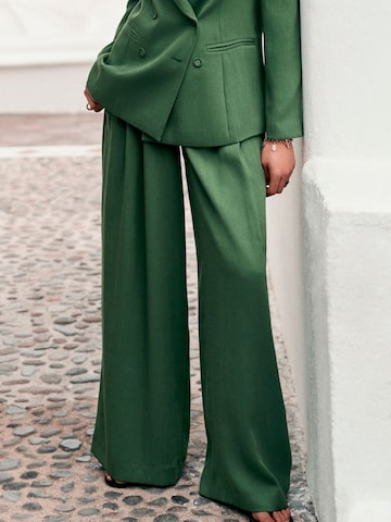 Next Wide Leg Hose in Grün: Vorderseite