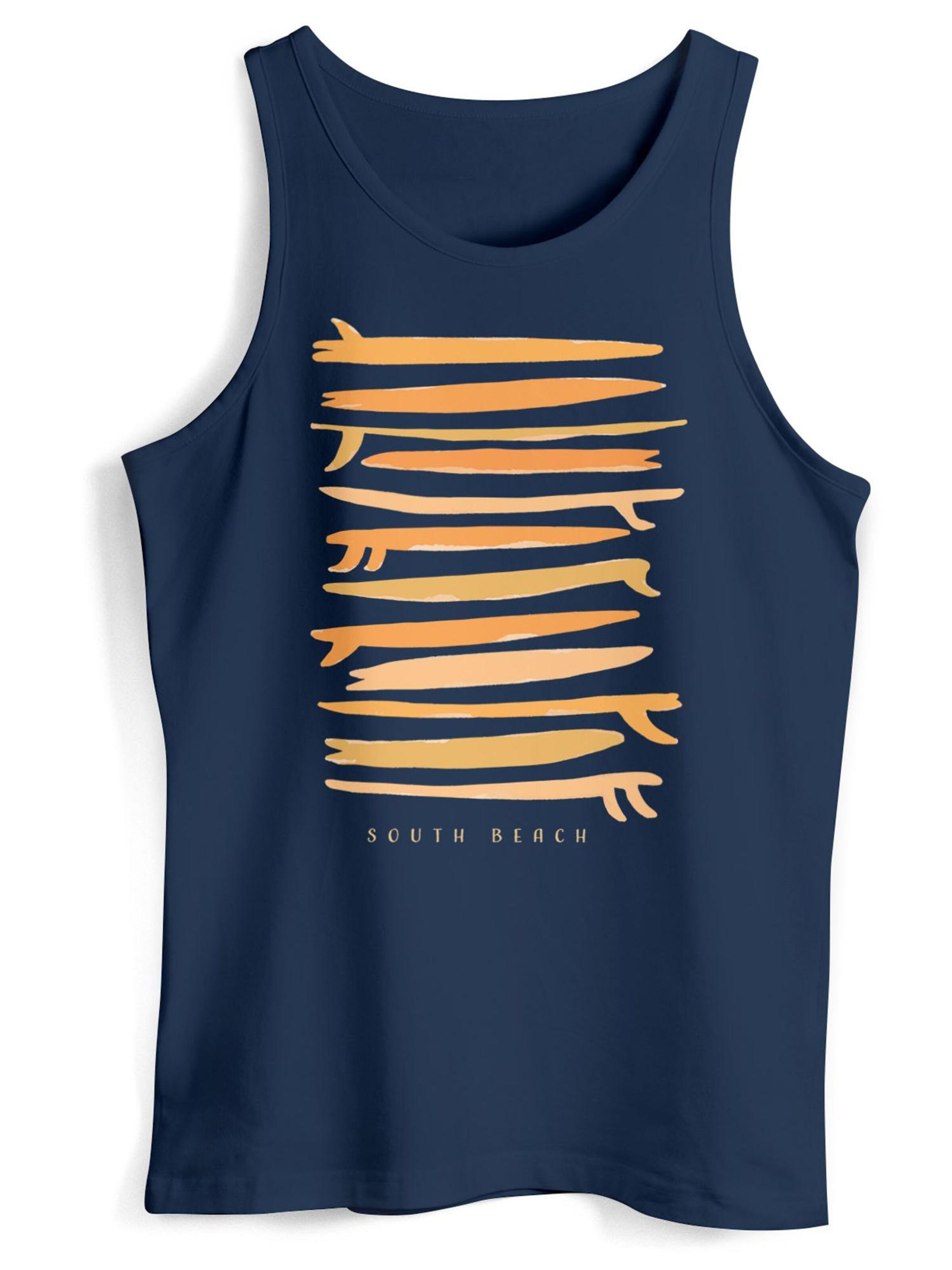 Neverless Shirt 'Surf Boards South'‌‌‌‌‌‌‌‌‌ in Blau: Vorderseite