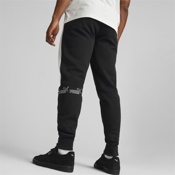 Effilé Pantalon de sport PUMA en noir