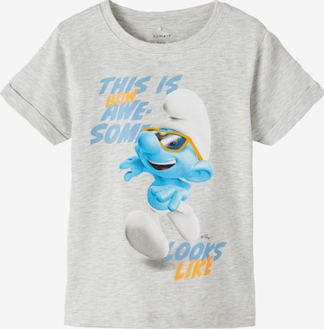 NAME IT - Camiseta 'Ant Smurf' en gris: frente