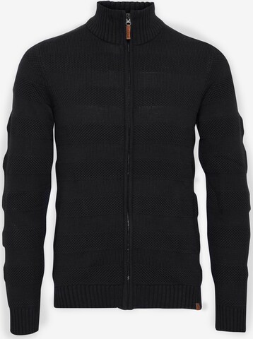 BLEND Knit Cardigan 'Galmaro' in Black: front