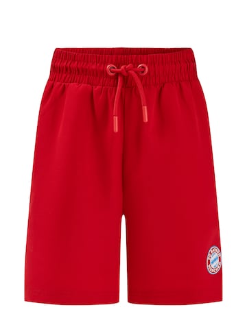 FC BAYERN MÜNCHEN Board Shorts in Red: front