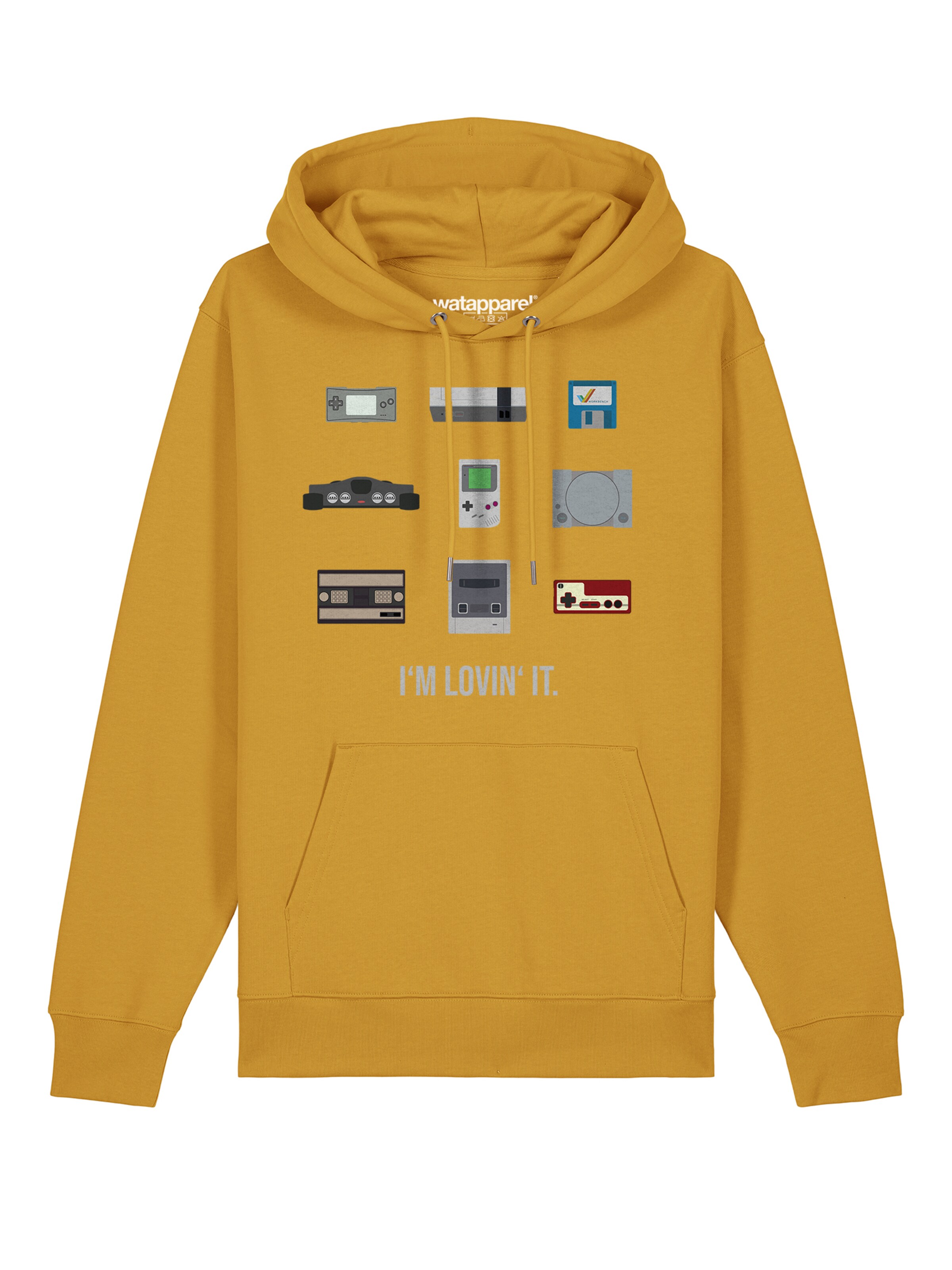 Sweat-shirt ' Videogames ' Watapparel en jaune : devant