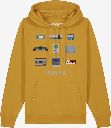 Watapparel Sweatshirt ' Videogames ' in Yellow: front