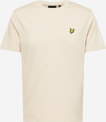 T-Shirt Lyle & Scott en beige : devant