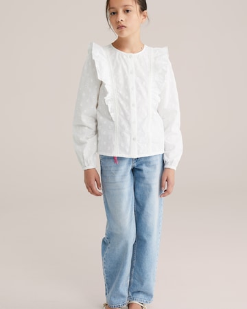 WE Fashion Pusero värissä valkoinen