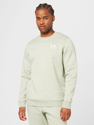 UNDER ARMOUR - Sweatshirt de desporto em verde: frente