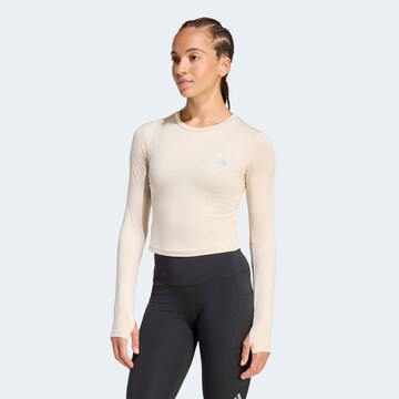 ADIDAS PERFORMANCE Funktionsshirt in Beige: Vorderseite