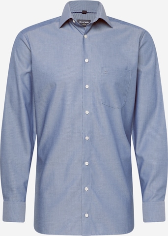 Coupe regular Chemise business OLYMP en bleu : devant