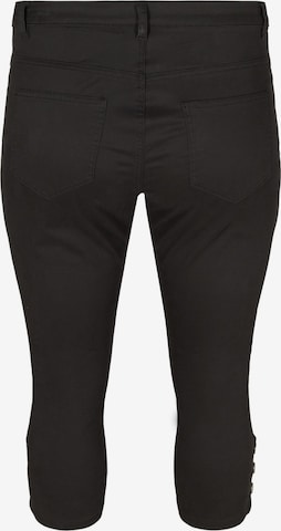 Zizzi Skinny Jeans 'AMY' in Zwart