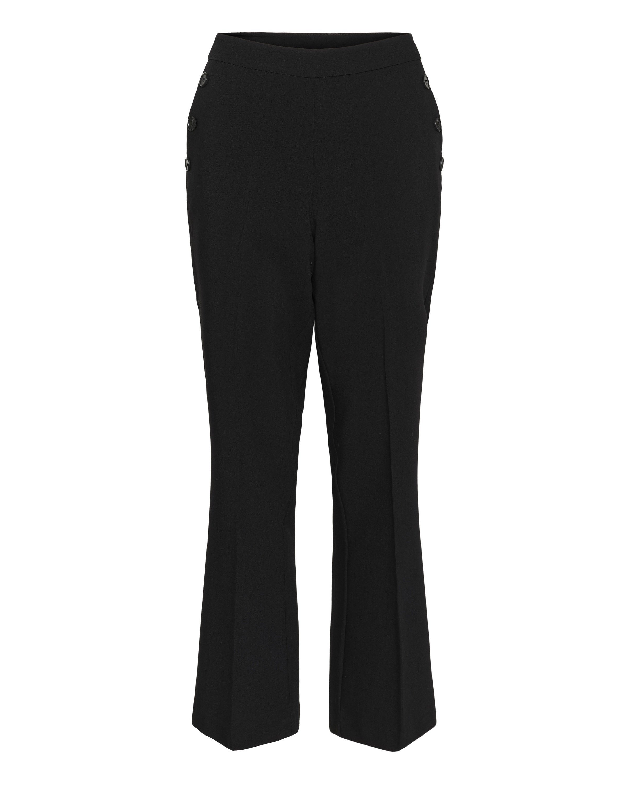 Kaffe Расклешенный Плиссированные брюки 'KAHella' в Черный: спереди