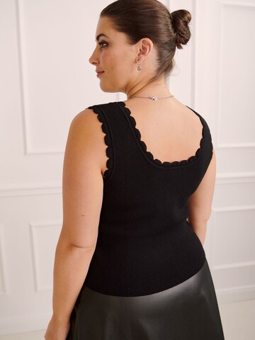 Guido Maria Kretschmer Curvy - Top 'Frederike' em preto