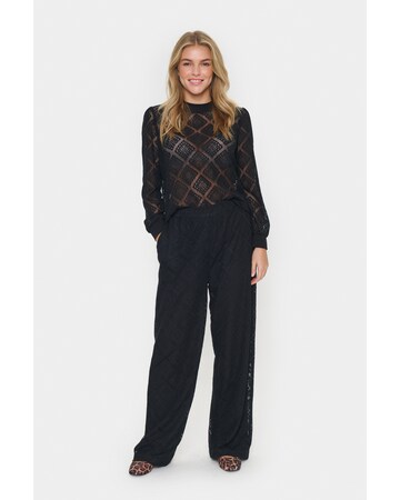 SAINT TROPEZ Loose fit Trousers in Black
