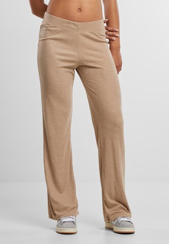 Bootcut Pantaloni di Urban Classics in beige: frontale