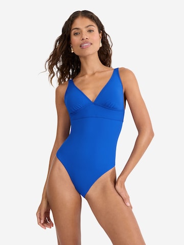 TRIUMPH Badeanzug ' Red Label Summer Twist ' in Blau: Vorderseite