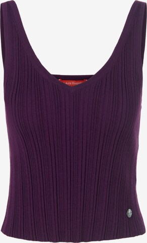 Laura Biagiotti Roma Top in Purple: front