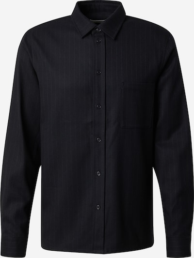 DAN FOX APPAREL Button Up Shirt 'Marvin' in Night blue / Light grey, Item view