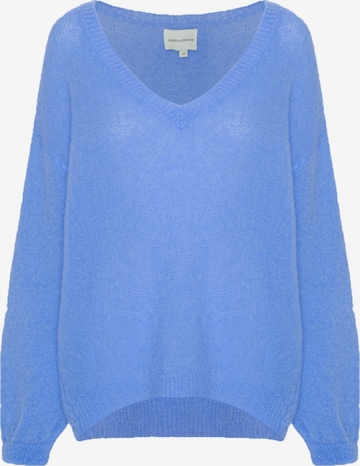americandreams Oversizepullover 'Silja' in Blau: Vorderseite
