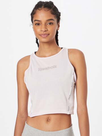 ReebokSportski top - roza boja: prednji dio