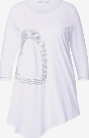 T-shirt MIAMODA en blanc : devant