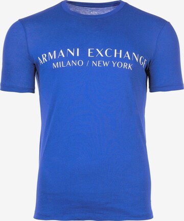 ARMANI EXCHANGE Regular Fit Shirt in Blau: predná strana