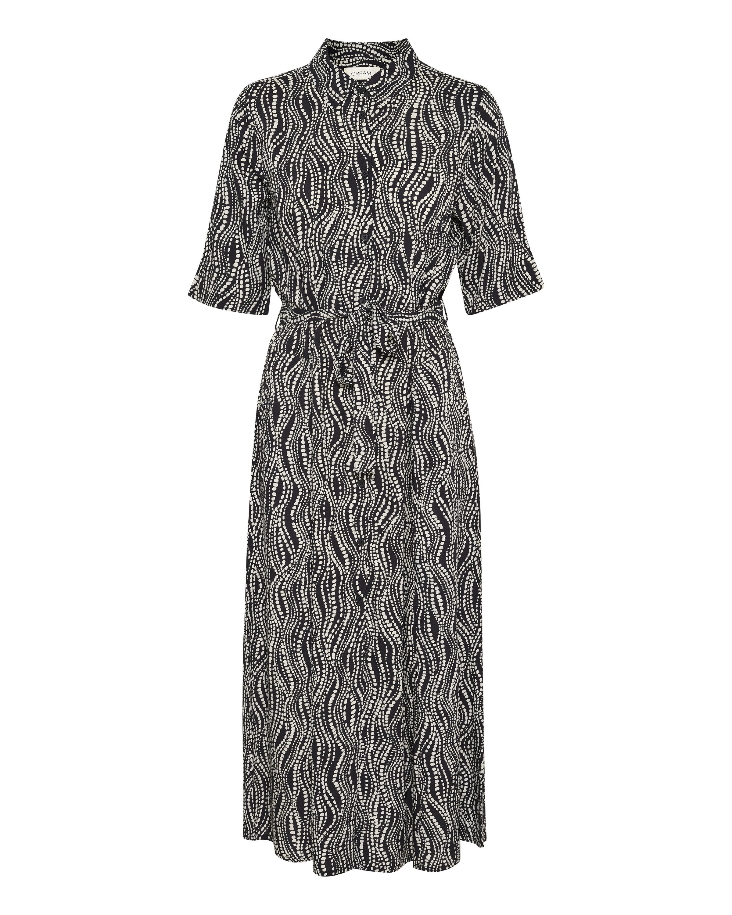 Cream Blousejurk 'Tiah' in Zwart: voorkant