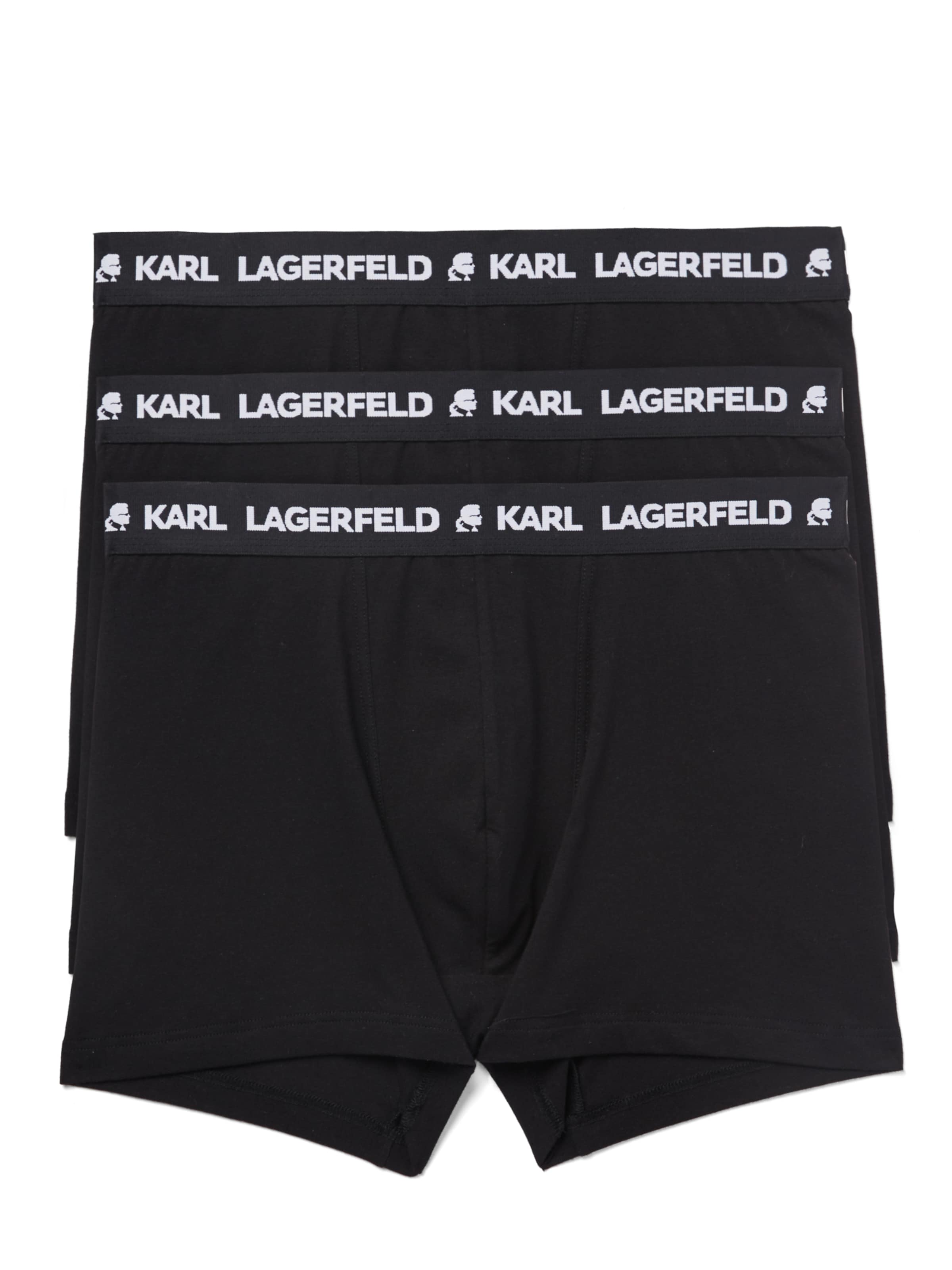 Boxer di Karl Lagerfeld in nero: frontale