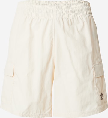 ADIDAS ORIGINALS - Pantalón cargo 'Trefoil Essentials' en blanco: frente
