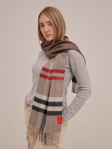 Sacred Valley Scarf 'Double Facet' in Brown
