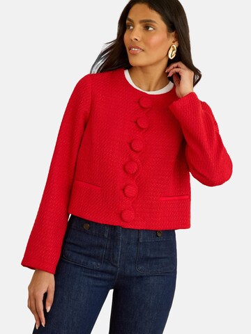 love & roses Přechodná bunda – červená: přední strana